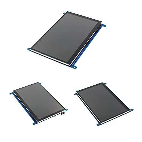Treedix Monitor LCD HDMI da 7 pollici con Touch Screen Capacitivo, 1024x600, compatibile con Raspberry Pi 4/3, Banana Pi/Pro, Windows 10/8/7