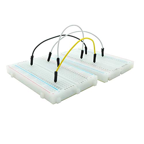 Treedix Breadboard-Set, lötfreies Prototyping-PCB-Board, MB-102 Breadboard-Kit, 830 Kontaktpunkte, lötfreies Prototyping-Board-Set, kompatibel mit Arduino, ideal für Arduino-Anfänger