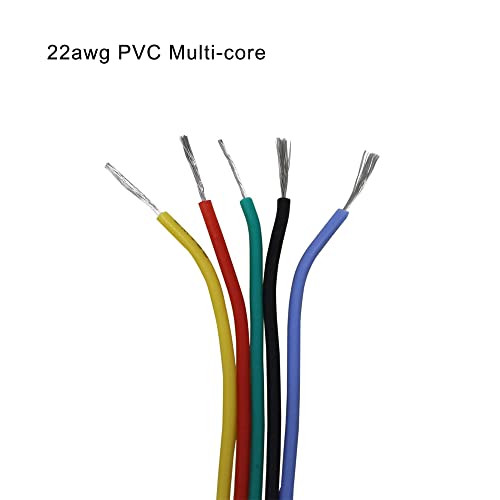 Solder Copper Hookup Wire Wrapping Jumper Wire Core Tinned PVC Coated Tin Plated 105 Celsius Cable Roll