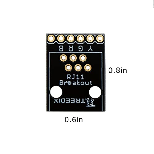 Kit de conector RJ45 RJ11 de 8 pines (8P8C) y placa de conexión Treedix, compatible con Ethernet, DMX-512, RS-485, RS-422 y RS-232 (sin ensamblar)