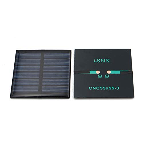 5pcs 3V 120mA 150mA Polysilicon Solar Panel Glue Solar Cell Battery Charger DIY Solar Product Mini Small Solar Panel Module Kit Polycrystalline Silicon Encapsulated in Waterproof Resin