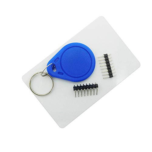 Treedix Kit RFID RC522, modulo sensore scheda IC RF RC522 + scheda vergine S50 + portachiavi, compatibile con Arduino e Raspberry Pi (5 pezzi)