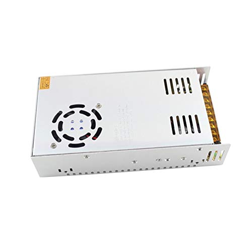 Treedix Alimentatore Switching 12V 30A 360W, Trasformatore Convertitore AC 110V/220V a DC, Compatibile con Strisce LED WS2812B WS2811 WS2801 APA102, Luci Pixel, CCTV (12V 360W)