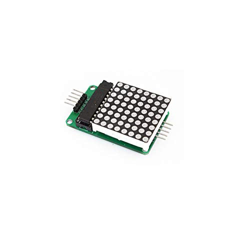 Module d'affichage à matrice de points Treedix MAX7219 4 en 1 compatible avec microcontrôleur Arduino avec câble 5 broches