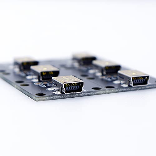 Treedix Carte d'extension USB Type-C, Type-A, Micro USB et Mini USB, convertisseur PCB avec connecteur femelle série Basic