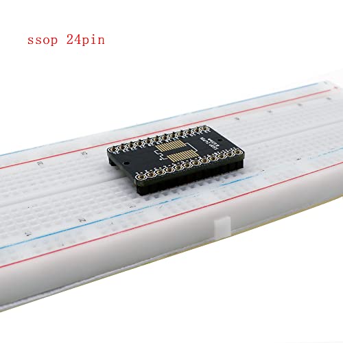 Treedix Adaptateur PCB SSOP 0,65 mm / SOP 1,27 mm vers DIP, carte de prototypage, convertisseur SMD vers DIP, carte d'extension
