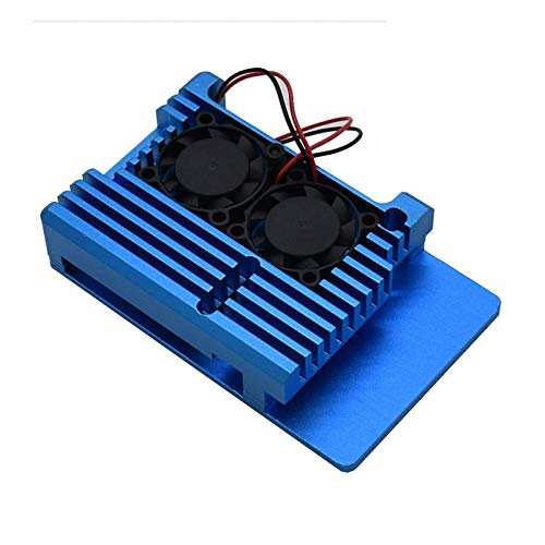 Boîtier en aluminium Treedix avec ventilateur et rubans thermiques, compatible avec Raspberry Pi 4 Modèle B/Pi 4B
