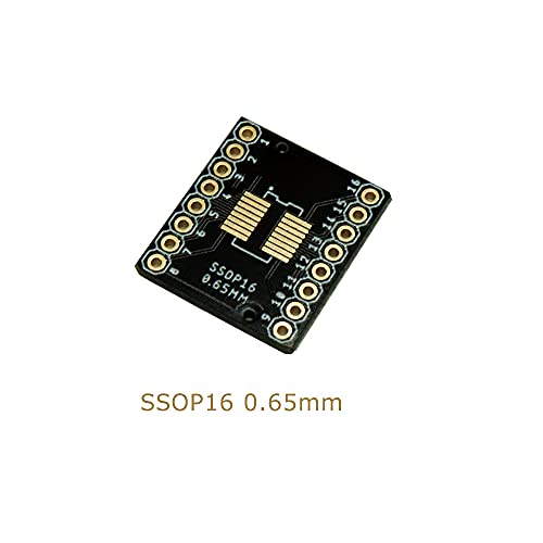 Treedix Adaptateur PCB SSOP 0,65 mm / SOP 1,27 mm vers DIP, carte de prototypage, convertisseur SMD vers DIP, carte d'extension