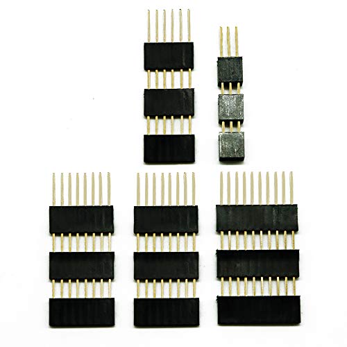 Treedix 3 Sets Stacking-Header-Pins-Kit, stapelbare Buchsenleisten, kompatibel mit Arduino UNO R3 (insgesamt 15 Stück)