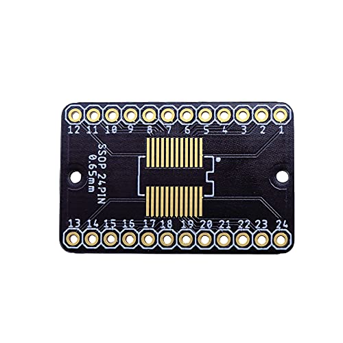Treedix Adaptateur PCB SSOP 0,65 mm / SOP 1,27 mm vers DIP, carte de prototypage, convertisseur SMD vers DIP, carte d'extension