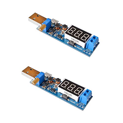 Treedix Modulo Regolatore di Tensione USB Boost DC-DC da 5V a 3.3V 9V 12V 24V Modulo di Alimentazione da Tavolo
