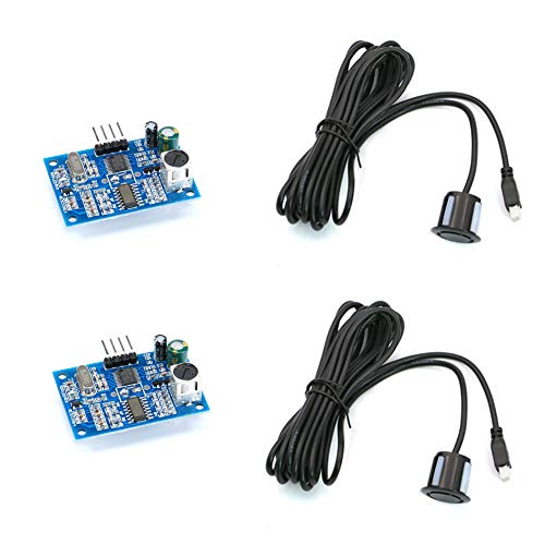 Treedix 2 Stk. JSN-SR04T Ultraschall-Distanzsensor mit wasserdichter Sonde, kompatibel mit Arduino