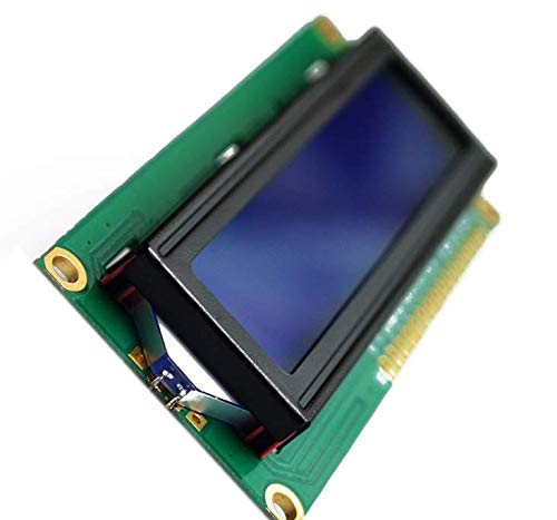 Treedix HD44780 1602 LCD-Displaymodul DC 5V 16x2 Zeichen LCD Weiß auf Blau Hintergrundbeleuchtung + IIC I2C Modul Schnittstellenadapter kompatibel mit Arduino Uno Raspberry Pi