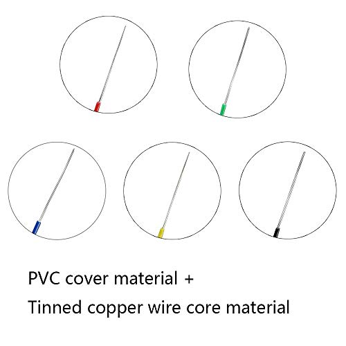 Solder Copper Hookup Wire Wrapping Jumper Wire Core Tinned PVC Coated Tin Plated 105 Celsius Cable Roll