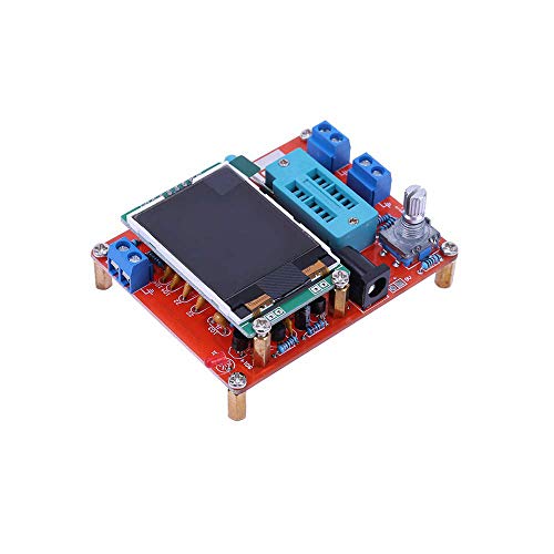 Treedix GM328 Testeur de transistors, fréquencemètre, générateur de signaux PWM, LCR-mètre et voltmètre, kit DIY avec écran couleur et boîtier en acrylique