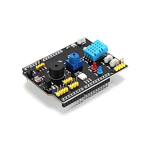 Treedix 9-in-1 Multifunktions-Erweiterungsboard, kompatibel mit UNO, inkl. DHT11 Temperatur- und Feuchtigkeitssensor, LM35 Temperatursensor und Summer