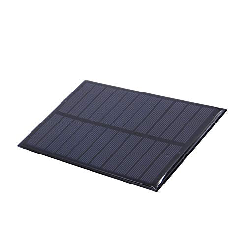 Treedix Panel Solar de Polisilicio, Cargador de Batería de Célula Solar con Pegamento, Kit de Módulo de Panel Solar Pequeño para Proyectos DIY, Silicio Policristalino