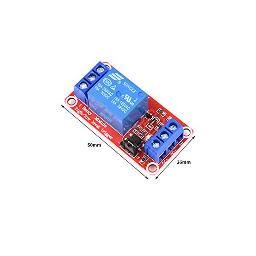 Módulo de relé Treedix de 5-12V con aislamiento por optoacoplador, placa de control de relé compatible con Arduino UNO R3, Raspberry Pi, DSP, AVR, PIC y ARM
