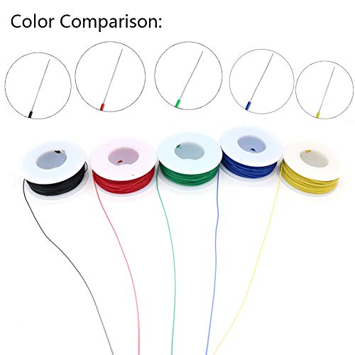Solder Copper Hookup Wire Wrapping Jumper Wire Core Tinned PVC Coated Tin Plated 105 Celsius Cable Roll
