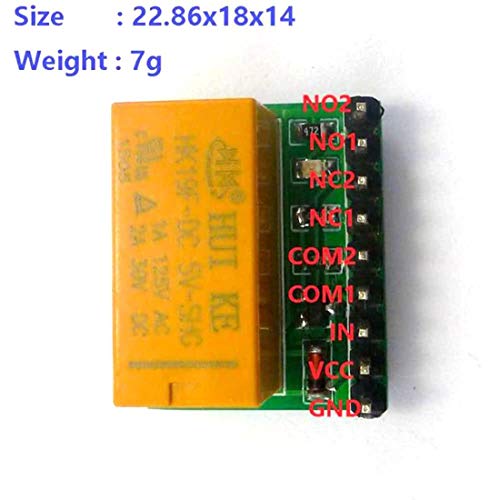 2PCS DPDT Relay Module Reverse Polarity Switch Compatible with Arduino