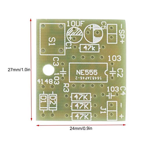 Treedix Perfektes Türklingel-Elektronik-DIY-Set, kompatibel mit Haussicherheit, 6V PCB, 3,9 x 3,5 cm