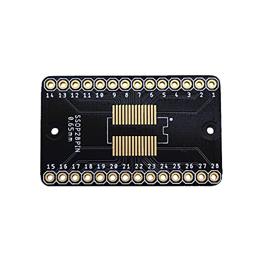 Treedix Adaptateur PCB SSOP 0,65 mm / SOP 1,27 mm vers DIP, carte de prototypage, convertisseur SMD vers DIP, carte d'extension