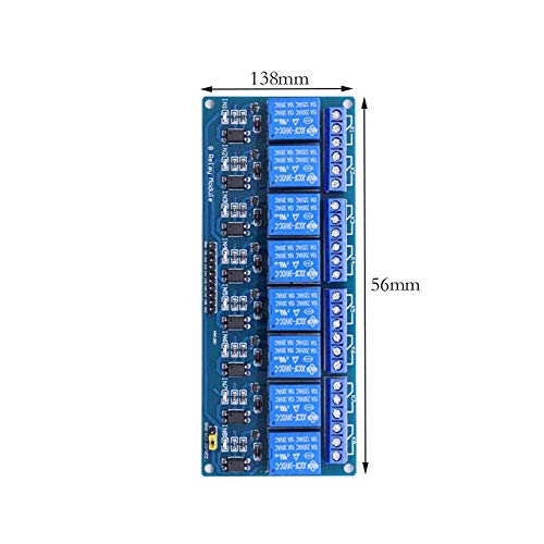 Module de relais Treedix 5V 2, 4, 8 canaux avec isolation par optocoupleur, carte de contrôle de relais compatible avec Arduino UNO R3, Raspberry Pi, DSP, AVR, PIC, ARM