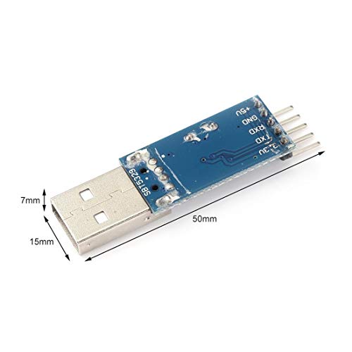 Treedix Modulo Convertitore da USB a RS232 TTL Automatico, Adattatore Compatibile con Arduino.