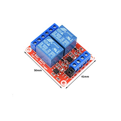 Módulo de relé Treedix de 5-12V con aislamiento por optoacoplador, placa de control de relé compatible con Arduino UNO R3, Raspberry Pi, DSP, AVR, PIC y ARM