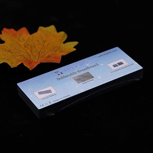 Treedix Placa de pruebas soldable PCB Prototipo Shield de doble cara con orificios estañados y chapados en oro