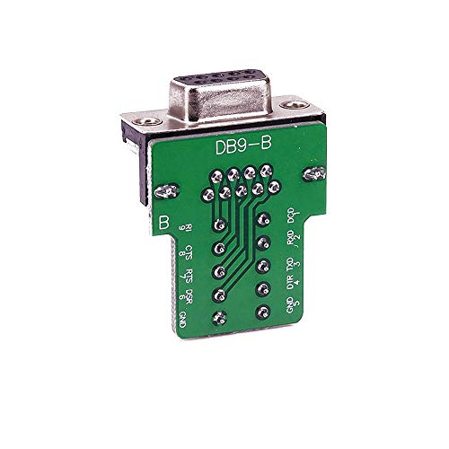 Treedix 2 Stk. Terminal-Anschluss Signalmodul DB9-Anschluss Terminal RS232 RS485 RS422 Serieller Adapter 9-polig (2 Stk. Buchsen-Adapter)