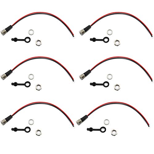 Charging Cable Threaded Socket DC-099 Full Copper Thread with Waterproof Cap 5.5X 2.5 2.1mm with Wire Female Socket Interface DC Power Socket