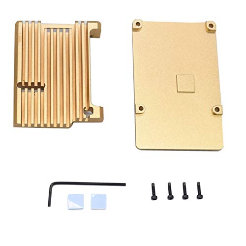 Boîtier en aluminium Treedix avec ventilateur et rubans thermiques, compatible avec Raspberry Pi 4 Modèle B/Pi 4B