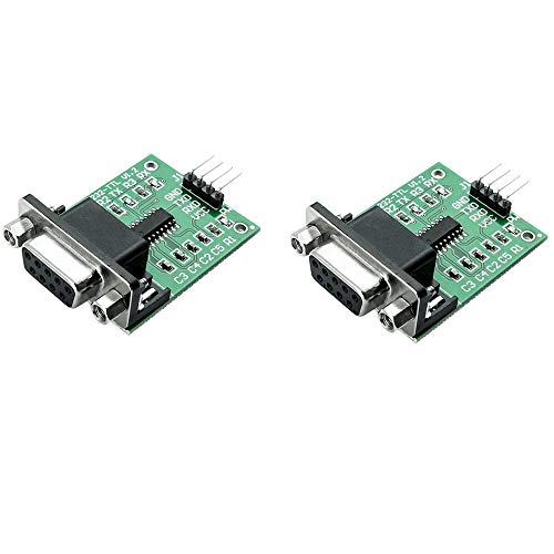 Treedix 2PCS SP3232 ルートモジュール コネクタチップ RS232 から TTL 小型ボード シリアルポートモジュール 点滅小型ボードコンバータ トランシーバーインジケータ付き