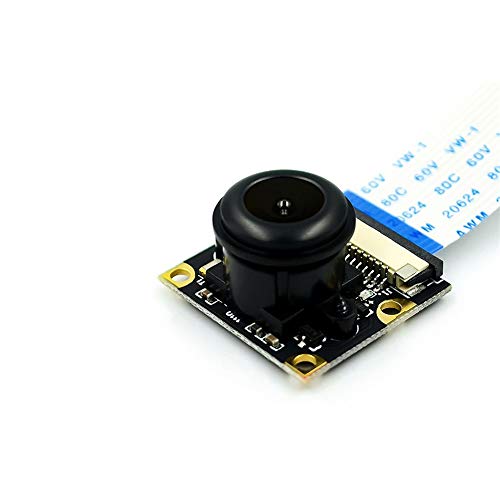 Modulo fotocamera grandangolare Treedix con visione notturna, sensore webcam OV5647 compatibile con Raspberry Pi 2B, Pi 3 B+ e Pi 4B