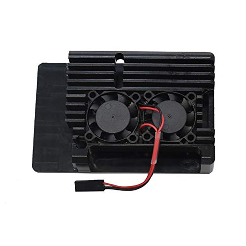 Boîtier en aluminium Treedix avec ventilateur et rubans thermiques, compatible avec Raspberry Pi 4 Modèle B/Pi 4B