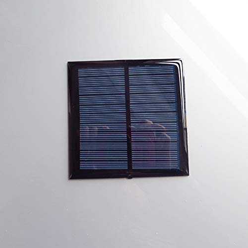 Treedix Panel Solar de Polisilicio, Cargador de Batería de Célula Solar con Pegamento, Kit de Módulo de Panel Solar Pequeño para Proyectos DIY, Silicio Policristalino