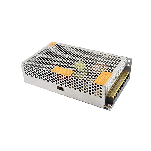 Treedix Alimentatore Switching 12V 30A 360W, Trasformatore Convertitore AC 110V/220V a DC, Compatibile con Strisce LED WS2812B WS2811 WS2801 APA102, Luci Pixel, CCTV (12V 360W)
