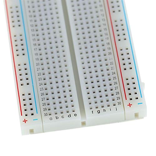 Breadboard sin soldadura Treedix, placa de pruebas pequeña de 400 puntos de conexión, compatible con Arduino Proto Shield y bloques de distribución