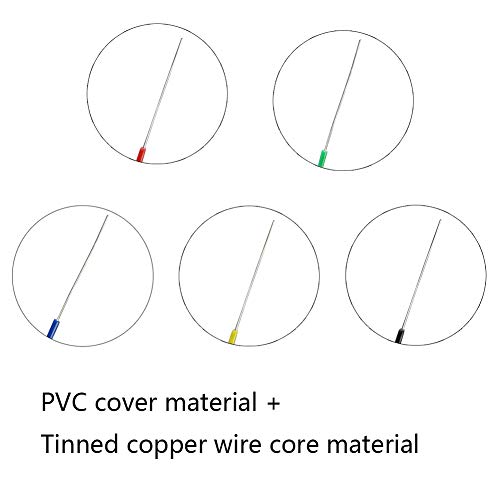 Solder Copper Hookup Wire Wrapping Jumper Wire Core Tinned PVC Coated Tin Plated 105 Celsius Cable Roll