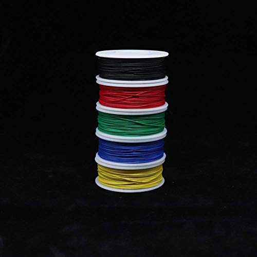 Solder Copper Hookup Wire Wrapping Jumper Wire Core Tinned PVC Coated Tin Plated 105 Celsius Cable Roll