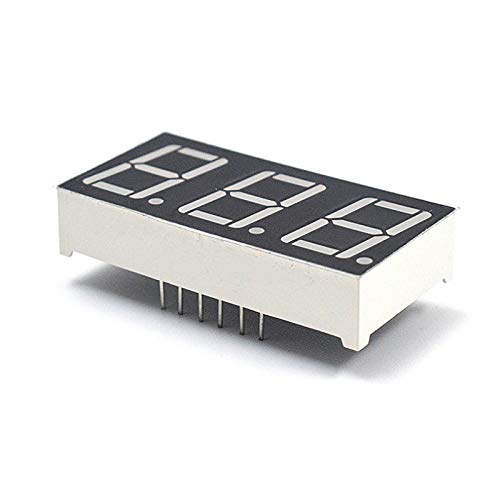 0.56inch 3-Digit 7-Segment Display Common Cathode 3-Digit LED Display Digital Tube