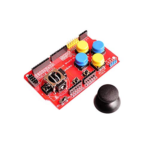 Treedix Game Joystick Erweiterungsboard, simuliert Tastatur- und Mausfunktionen, Ersatz, kompatibel mit Arduino Joystick Shield