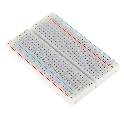 Breadboard sin soldadura Treedix, placa de pruebas pequeña de 400 puntos de conexión, compatible con Arduino Proto Shield y bloques de distribución