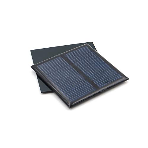 Treedix Panel Solar de Polisilicio, Cargador de Batería de Célula Solar con Pegamento, Kit de Módulo de Panel Solar Pequeño para Proyectos DIY, Silicio Policristalino