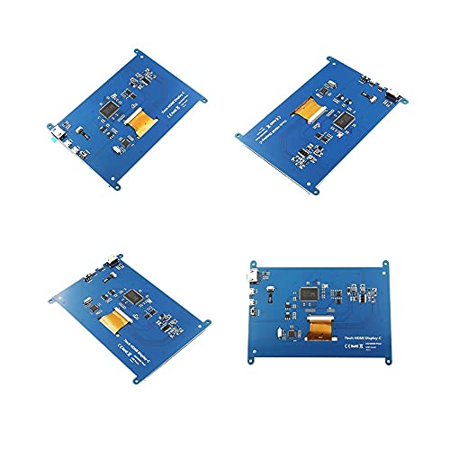 Treedix Monitor LCD HDMI da 7 pollici con Touch Screen Capacitivo, 1024x600, compatibile con Raspberry Pi 4/3, Banana Pi/Pro, Windows 10/8/7