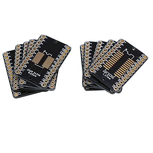 Treedix Adaptateur PCB SSOP 0,65 mm / SOP 1,27 mm vers DIP, carte de prototypage, convertisseur SMD vers DIP, carte d'extension