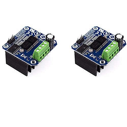 Treedix 2PCS BTS7960 43A高出力モータードライバーモジュール/スマートカードライバーモジュール、Arduino電流制限半導体冷凍ドライブと互換性あり