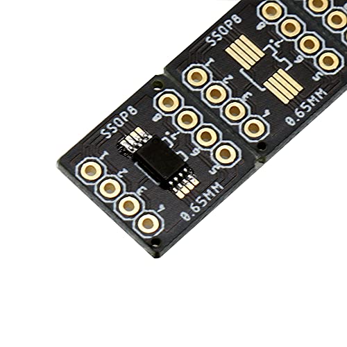 Treedix Adaptateur PCB SSOP 0,65 mm / SOP 1,27 mm vers DIP, carte de prototypage, convertisseur SMD vers DIP, carte d'extension