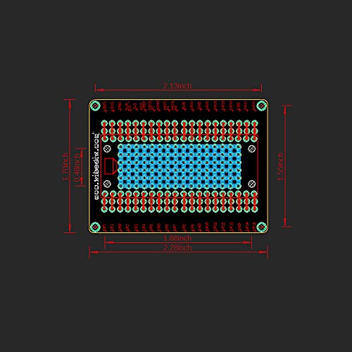 Treedix Raspberry PI PICO ブレークアウトボードと互換性のあるフレキシブル PCB シールドボード (ピンヘッダー付き)